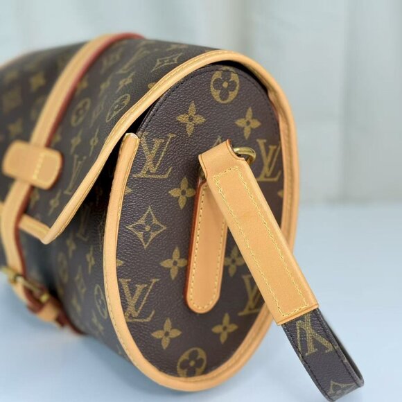 Louis Vuitton Monogram Canvas Crossbody Bag with Yellow Accents - Picture 2 of 7